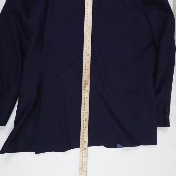 Ted Baker Blazer Mens 38 Regular Blue Wool Made in Italy Karl SPJ Jacket Suit - Picture 14 of 16